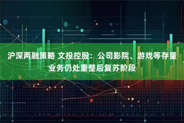 沪深两融策略 文投控股：公司影院、游戏等存量业务仍处重整后复苏阶段